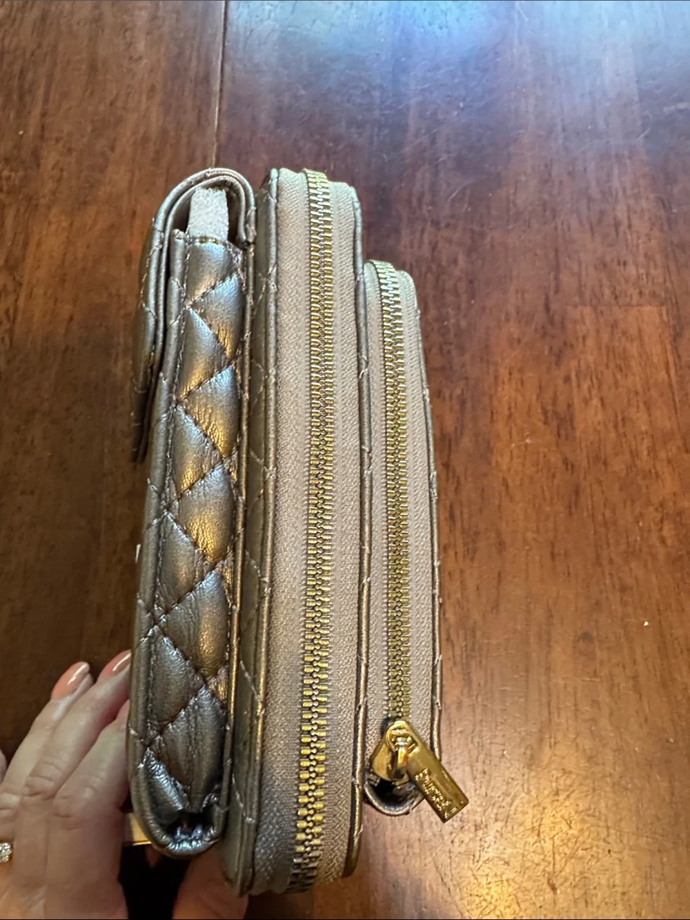 PurseN quilted metallic